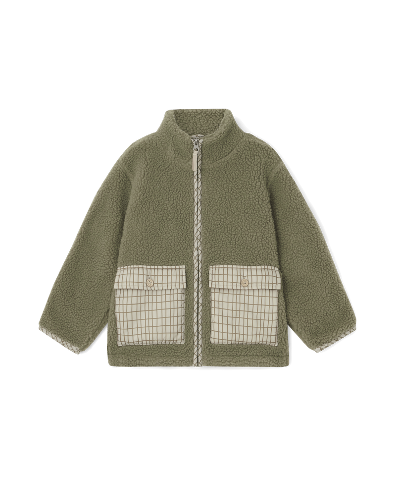 Pile Jacket | Silver Green
