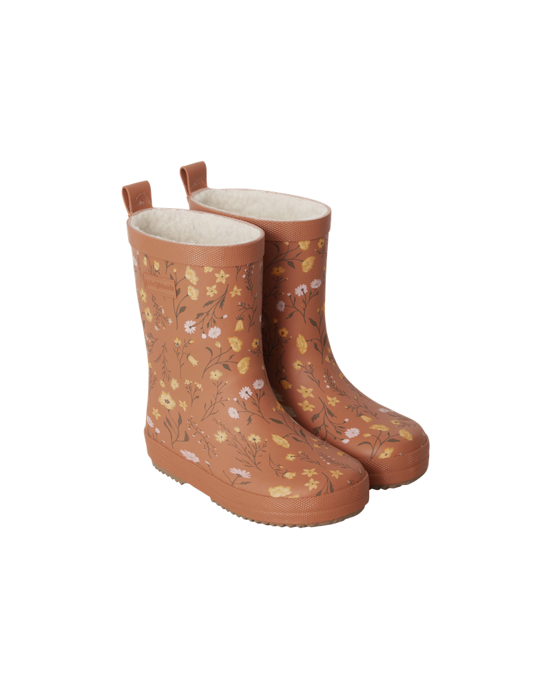 Lined Rain Boots | Flora Brick