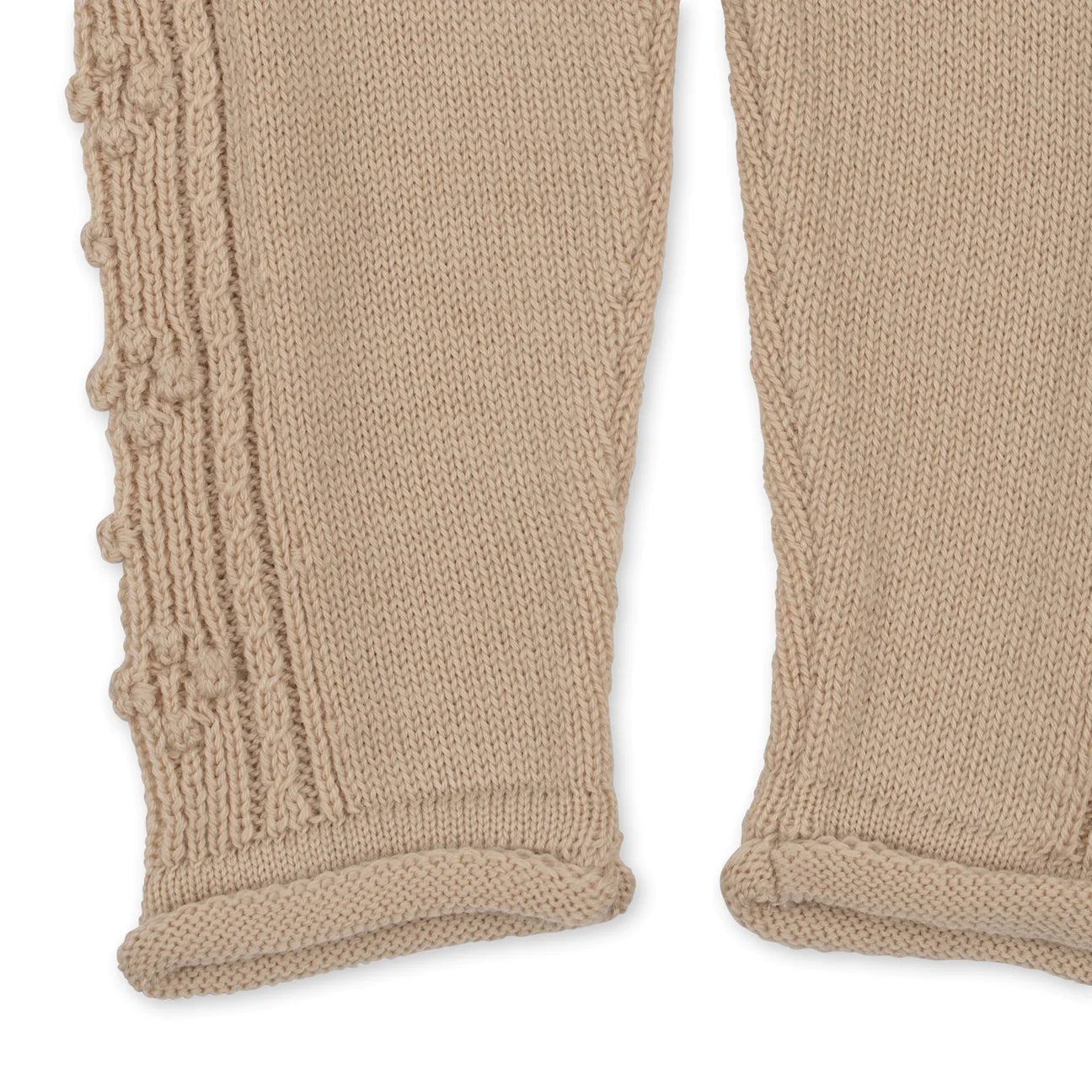 cabby knit pants | almond milk
