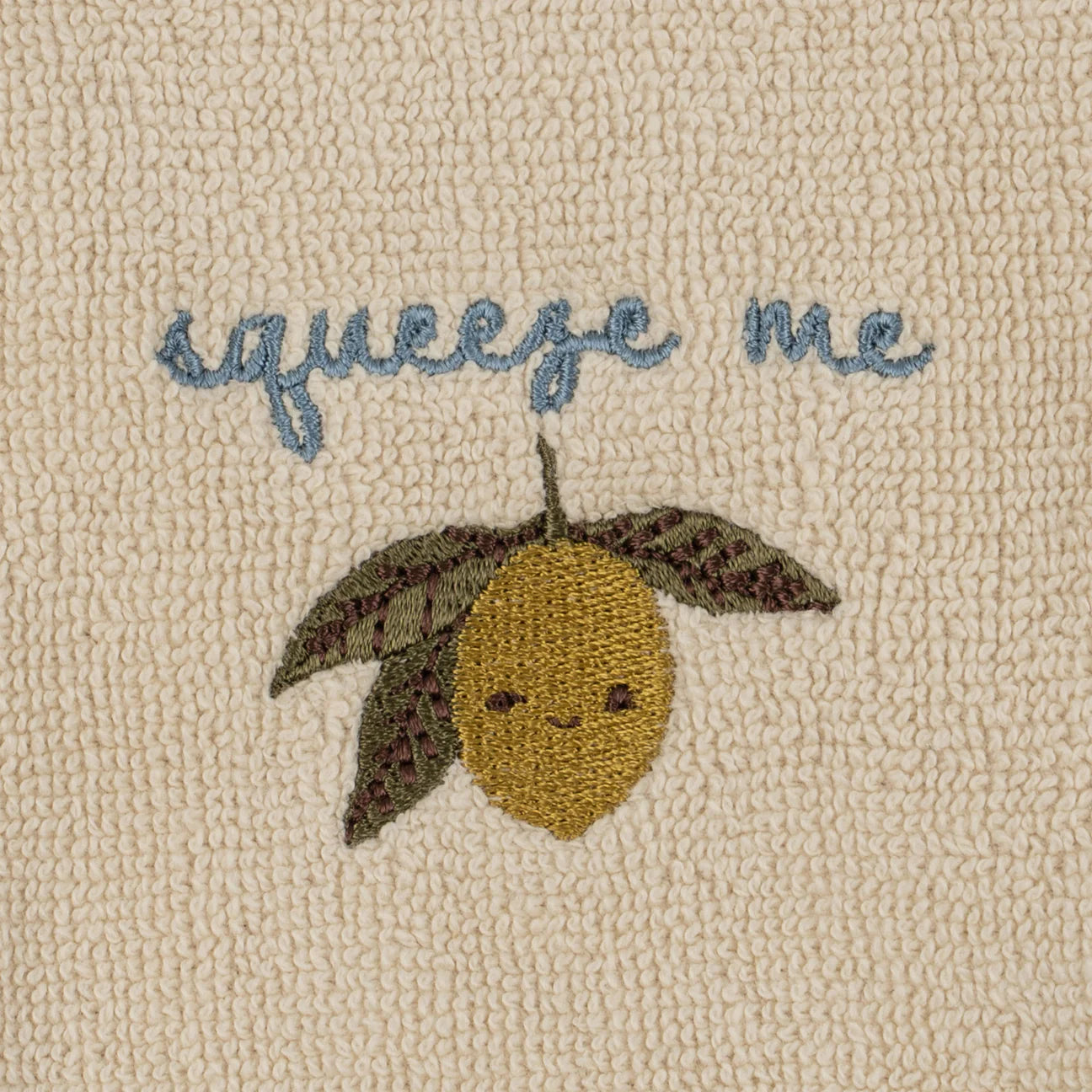 3 pack washcloth embroidery | lemon
