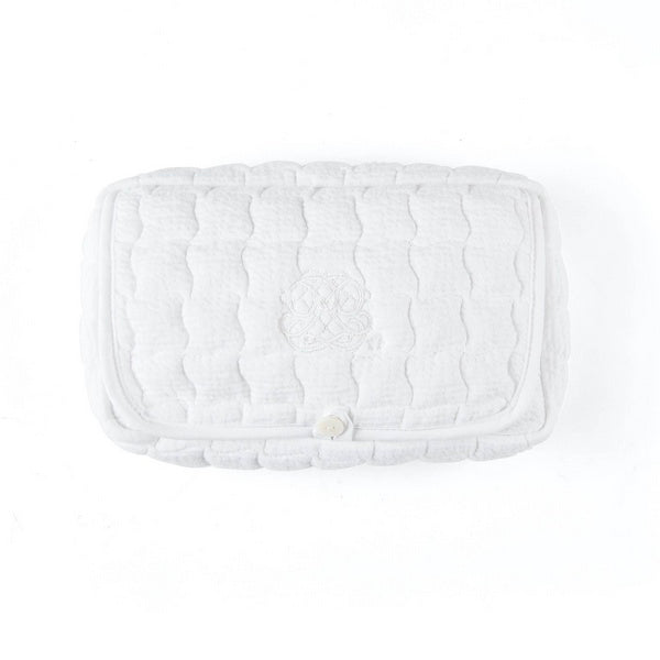 Travel baby wipes cover | Cotton White