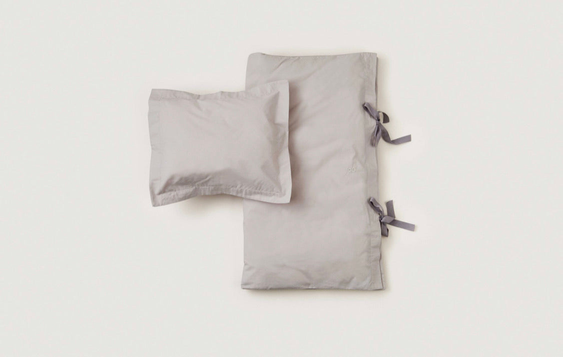 Solid Baby Bed Set | Grey