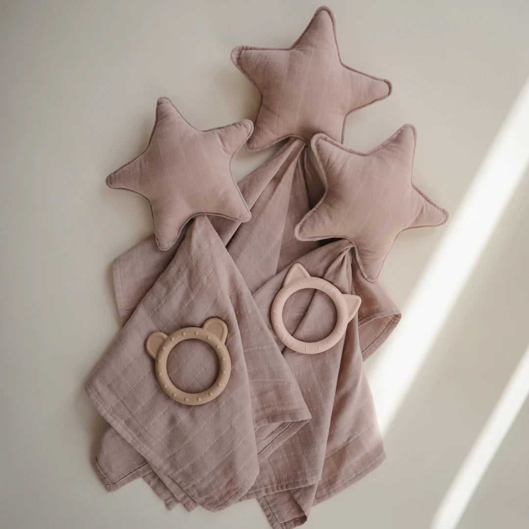 Star Lovey Blanket  | Natural