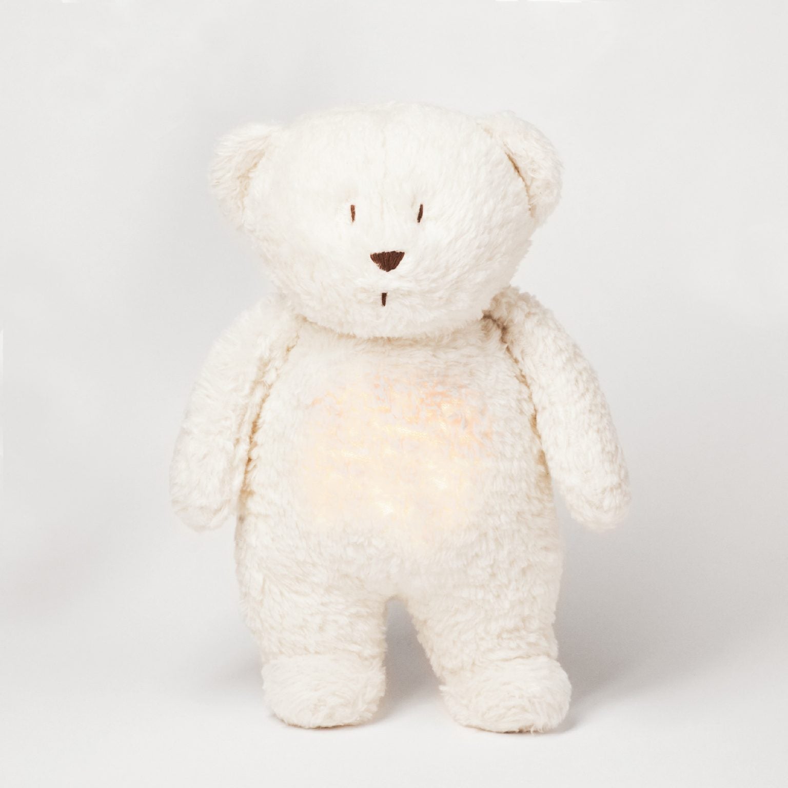 Teddy bear musical night light | White